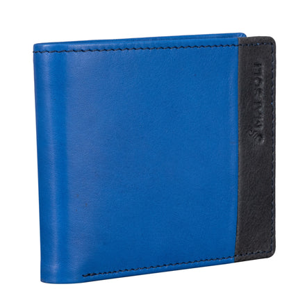 Antique Slim Bi-fold Wallet 4 - Blue