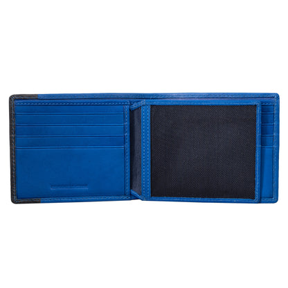 Antique Slim Bi-fold Wallet 4 - Blue