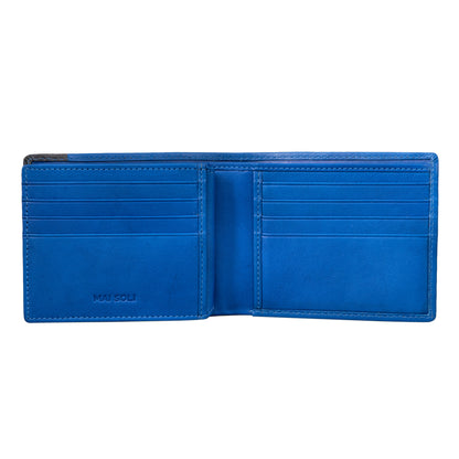 Antique Slim Bi-fold Wallet 4 - Blue