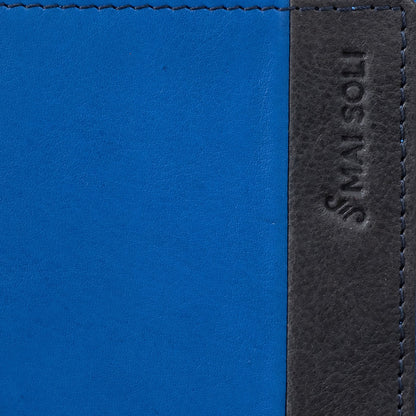 Antique Slim Bi-fold Wallet 4 - Blue