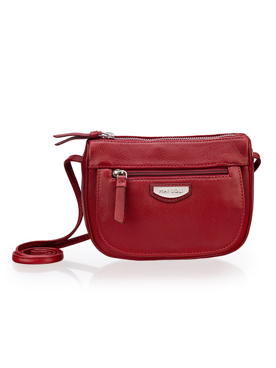 Sol and Solene Divide & Conquer Quilted Crossbody Bag - Red