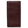 Elegance Zip Around Cheque Book Holder - Brown